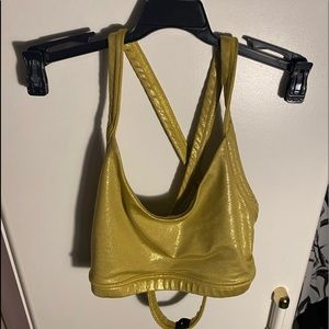 Zumba Metallic Open Back Bra